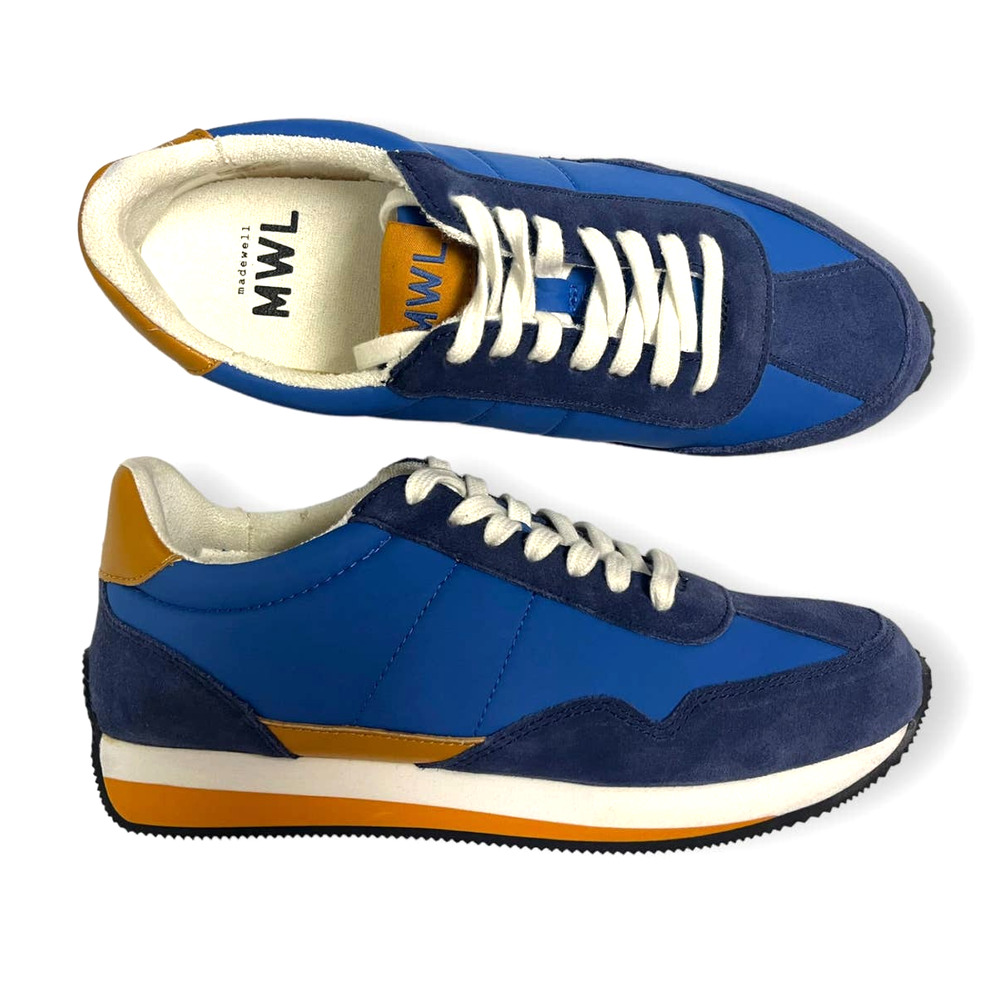 Madewell Blue and Yellow Athletic Shoes